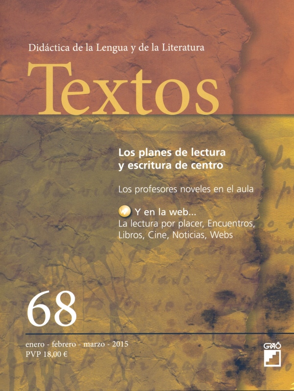 Portada Revista Textos. Didáctica de la Lengua y de la Literatura